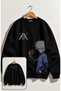 Unisex Oversize Hunter X Hunter Killua 99 Ense Printed Anime Themed Hoodless Sweatshirt