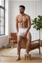 Men's Comfortable Flexible Seamless White Boxer - 2