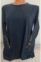 Er clothing winter cotton jersey blouse long sleeve crew neck embroidered lace - 6