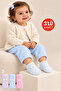 3-Piece Baby Girl Bowknot Plush Sleep Socks Set - Pink Lilac Blue