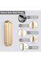 Gold Foldable Wall Hooks - 2-Pack Space-Saving Coat and Towel Hooks, Collapsible Hooks for - 2