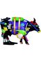 Cowparade Resin Multi Color Jaques Moosteau Medium Size Cow Statue