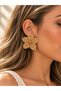 Wicker Detailed Flower Earrings - 3