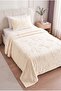 Bow Embossed Single Blanket |   Wellsoft Bedspread 180X230 cm |   1 Wellsoft Pillowcase - 4