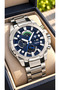 Functional, Full Steel Silver Color (Case, Strap), 5 Atm Pool and Sea Use, Men's Wristwatch in Stylish Box - 3