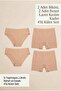Women's 4-Piece Laser Cut Seamless Non-Marking Lycra High Waist Panties Set