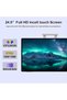 تلفزيون ذكي محمول 24.5 انش، اندرويد 14 بشاشة لمس FHD 1080P IPS، وحدة معالجة مركزية 8 انوية، ذاكرة RA - 4