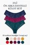 Women's Lace Front and Back Brazilian Panties Lycra Mixed Color 3-Pack - Choose Your Own Color