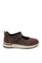Women's Brown Velcro Mary Jane Sneaker Thick Sole Casual Sports Shoes - 2