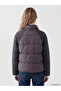 Alita City Lcw Vision Anthracite High Collar Oversize Women's Puffer Coat - 5