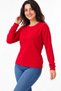 Women's Stone Printed Long Sleeve Mercerized Knitwear Blouse - 4
