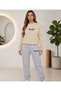 Zero Collar Sweat Suit 2-Piece Combination Winter Shardoon Welness Printed Women's / Men's Unisex Model
