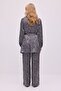 Jacquard Kimono Pants Suit - 5