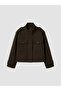 Uzg Store's Women's Cashmere Jacket with High Collar and Loose Fit for Style Enthusiasts