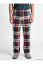 Esvab • Modern & Distinctive Standard Fit Checkered Embroidered Men's Pajama Bottoms - 2