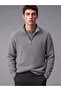 Rmz Gi̇yi̇m Farkiyla Dik Roba Collar Men's Knitwear Sweater