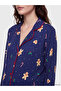 Esvab • Modern & Distinctive Shirt Roba Collar Embroidered Women's Pajama Set - 3