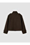 Uzg Store's Women's Cashmere Jacket with High Collar and Loose Fit for Style Enthusiasts - 6