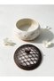Papatya Series Ceramic Ashtrays and Sugar Bowls, 4 Different Colors, Available in Single or Double Sets - 3