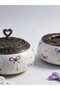 Papatya Series Ceramic Ashtrays and Sugar Bowls, 4 Different Colors, Available in Single or Double Sets - 2