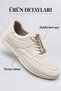 100% Genuine Leather Orthopedic Sole Women's Leather Sneaker Sports Shoes - 3