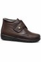 Printed Genuine Leather Non-Slip Sole Fully Fur-Lined Orthopedic Mother Boots - 3
