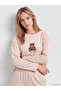 Quality Pieces from Çelebi Store Women's Velvet Pajama Set with Embroidery - 2