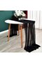 مفرش طاولة من الشيفون مقاس 29×120 بوصة، مفرش طاولة للزفاف، مفرش طاولة من الشاش، ديكور طاولة شفاف بتصميم ريفي - 6