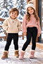 Children's Winter Thick Thermal Tights with Inner Lining to Keep Warm Against Cold for Girls and Boys - 3