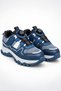 Children's Navy Blue Smart Lace-Up Thick Sole Outdoor Daily Sports Shoes - 7