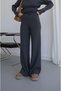 Anthracite Lara Knitwear Blouse Pants Set - 6