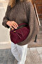 Women's Archel Suede Handbag Claret Red - 3