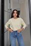 Yellow Tinta Crew Neck Slim Sweatshirt - 4