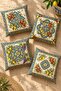 Pomegranate, Lemon and Grapes Patterned 4-Piece Throw Pillow Cover Set - 2
