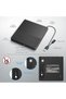 محرك أقراص CD/DVD خارجي 5 في 1، محرك أقراص ضوئي محمول متعدد الوظائف مع منفذ USB 3.0 من نوع C وS - 4