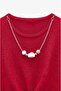 Red Side Buttoned Blouse with Pendant Detail - 8