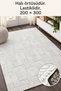 Modern Wellsoft Elastic Carpet Cover 6m2 (200 X 300cm), Geometric Patterned, Soft Textured Carpet Protective Cover