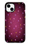 iPhone 15 Compatible - Purple Star, Double Layer Cover, Glossy Surface Protective Case