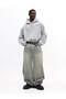 Gray Lisbon Sweatshirt - Printed Oversize Hooded Sweatshirt - 6