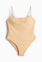 Padded-cup High Leg Swimsuit - 5