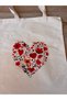 Natural Cotton Raw Fabric Figure Printed Practical Bag (35X41 cm) - 3
