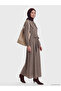 Esvab • Modern & Distinctive Scarf Roba Collar Checkered Embroidered Shirt Dress