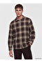 Esvab • Modern & Distinctive Standard Fit Checkered Embroidered Men's Shirt - 2
