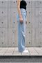 Blue Snow Women's High Waist Palazzo Jeans, Lycra Wide Leg Loose Pants - Quality Fabric, Durable Stitching, Special Washing - 4