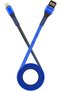 كابل شحن سريع لأجهزة IOS، كابل USB A إلى Lightning مزدوج الجوانب DZ-IP1GD (أزرق)
