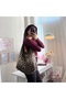 Leopard Patterned Large Shoulder Bag - 13 Inch Laptop Compatible, Lined, Zippered Inner Pocket, Snap Closure - 3