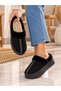 Women's Furry Patterned House Slippers, Warm Plush Soled Winter Comfortable Home Shoes - 3