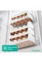 EggNest Stackable Egg Tray Set of 3, 30 Egg Storage, 10 Slots Per Tray, Space-Saving Organizer for Fridge Side Door, Tabletop & Cabinet, BPA-Free, Durable, Detachable, Freezer Safe - 5