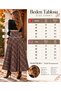 Autumn Elegance Belted Plaid Plus Size Long Skirt - 4