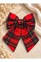 Red Green Checkered Bow Buckle (10X14 cm) - 2